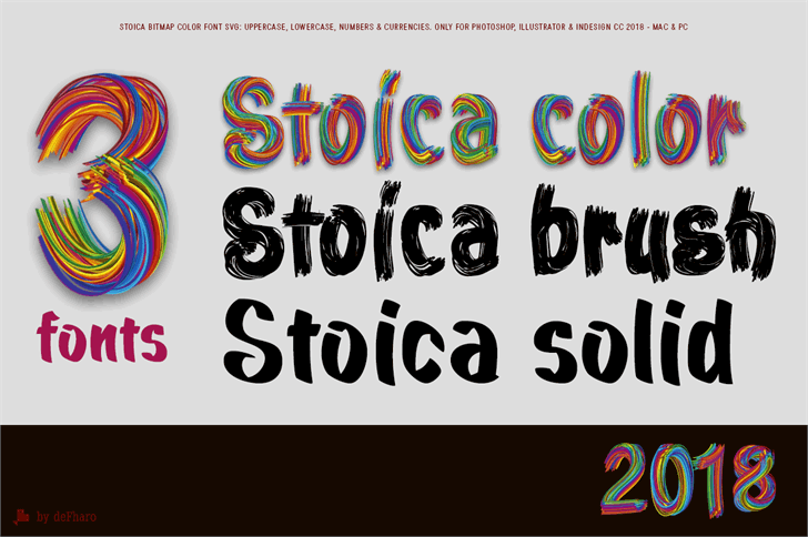 Stoica Brush font插图