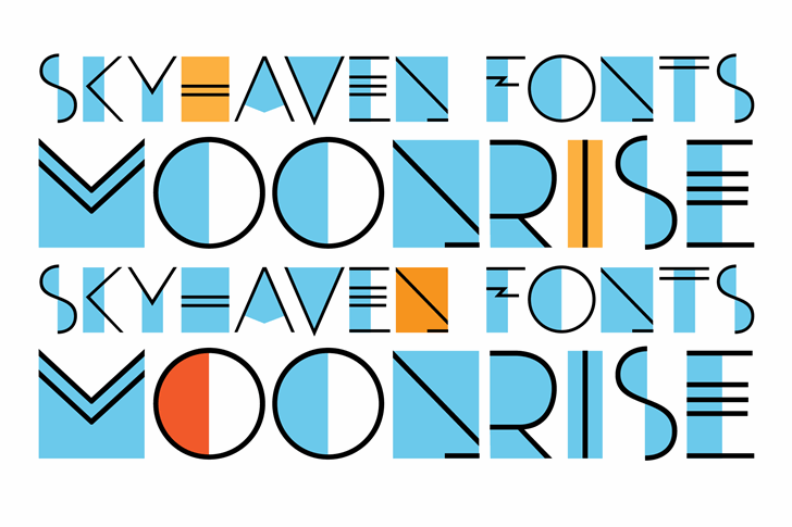 Moonrise font插图