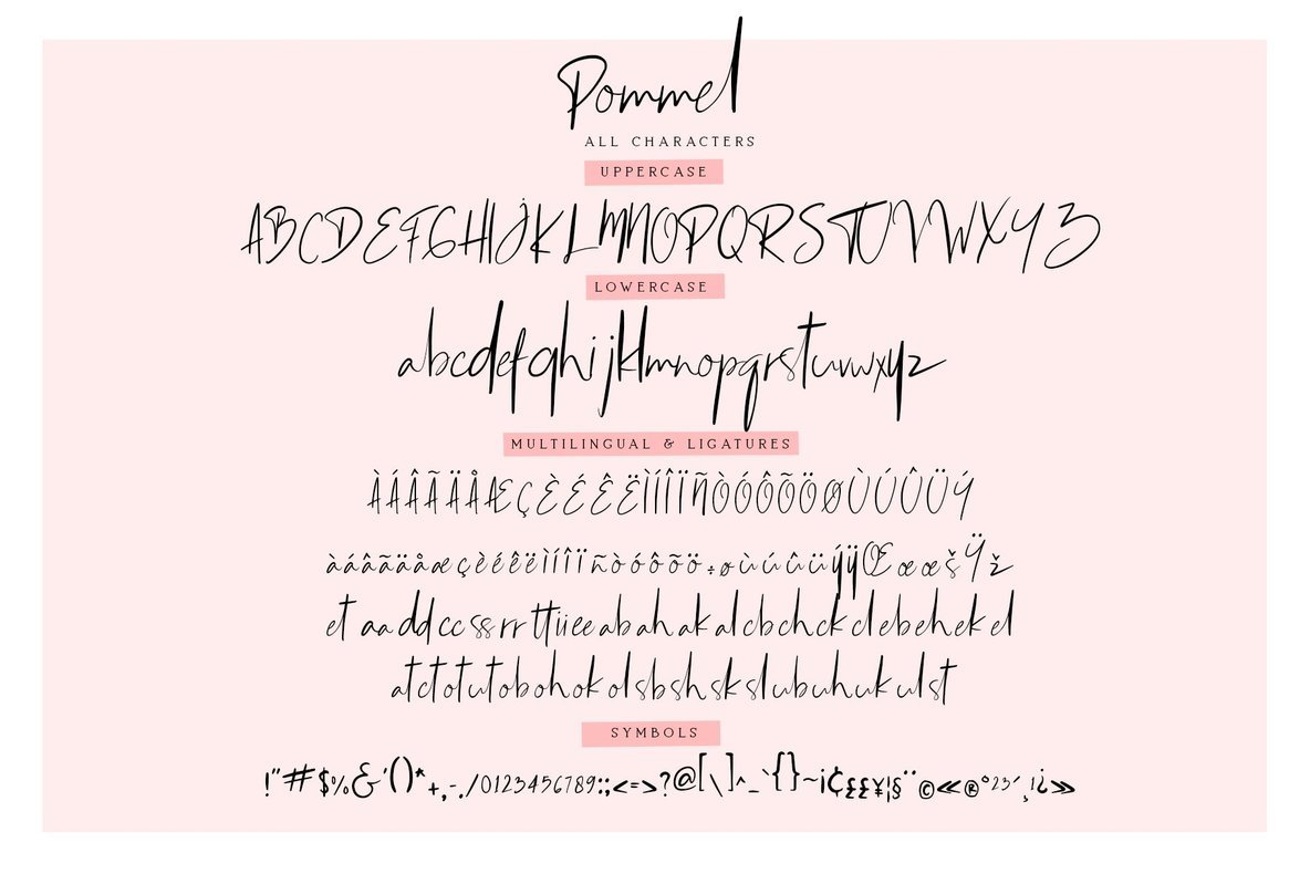 Pommel Font插图4