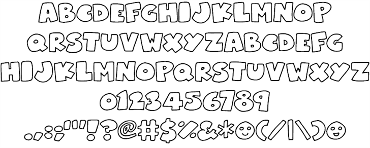 Superchunky font插图1