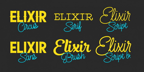 Elixir Font Family插图3