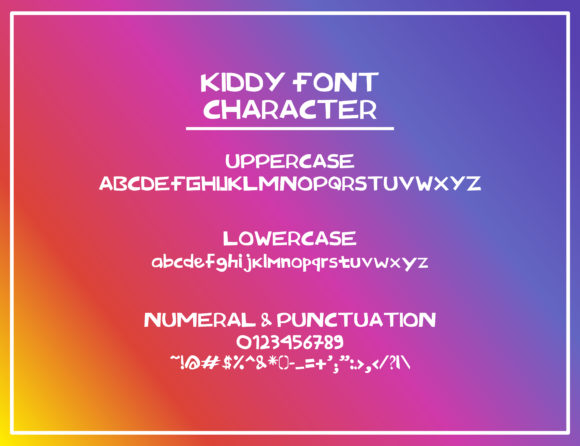 Kiddy Font插图1