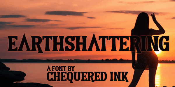 Earthshattering font插图