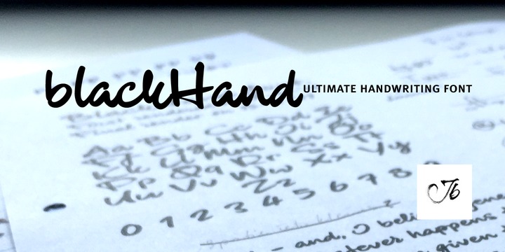 blackHand Font插图
