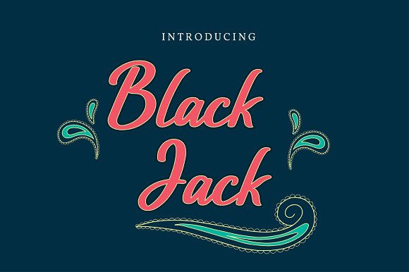 Black Jack Font Duo插图