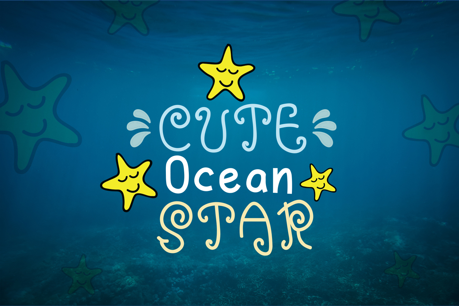 Blue Ocean – Cute and Funny Font插图2
