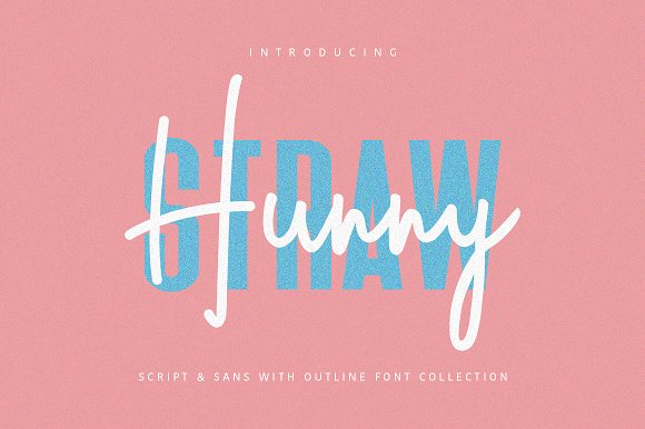 Hunny Straw Font Collection插图