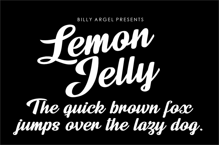 Lemon Jelly Personal Use font插图
