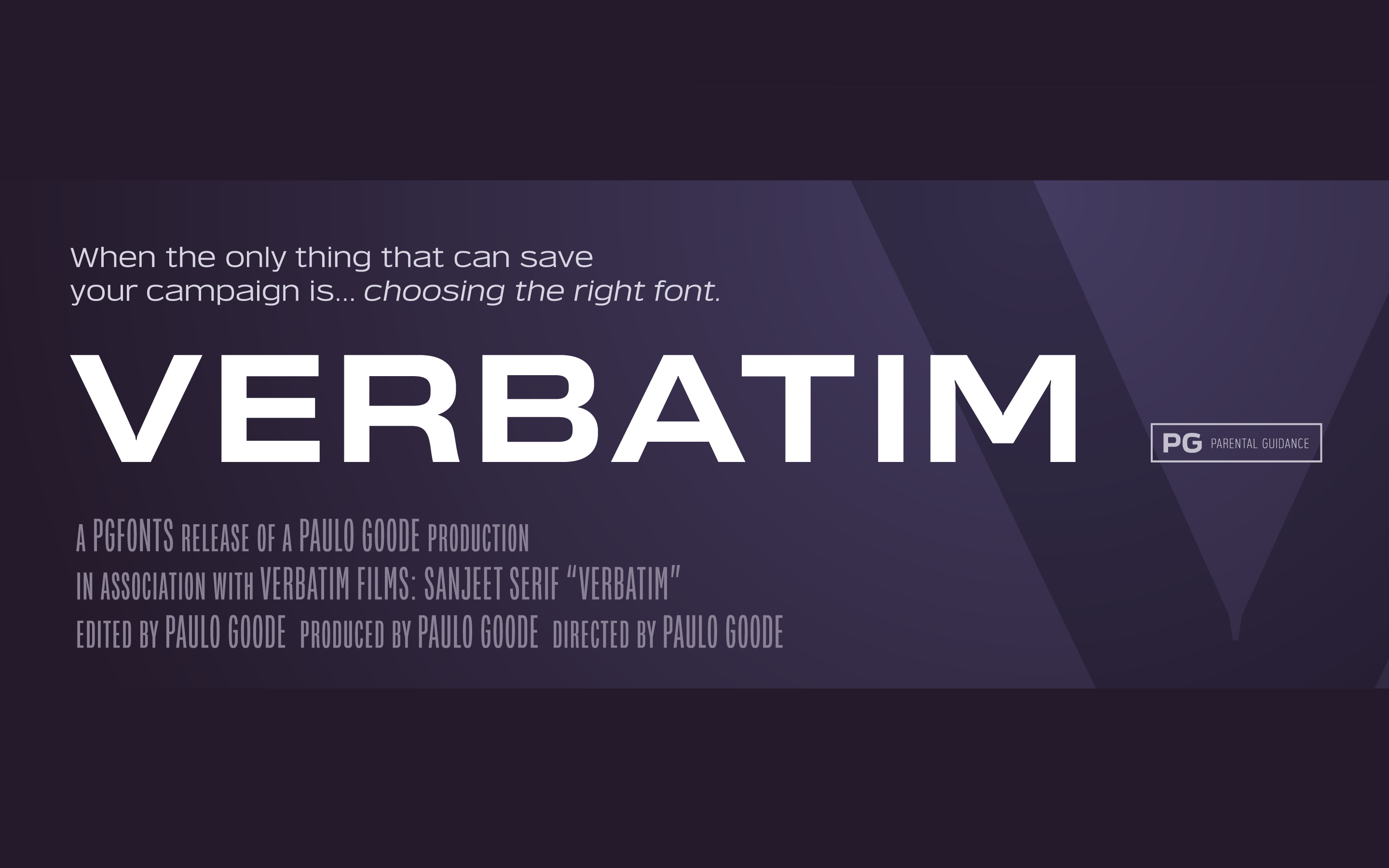 Verbatim Font Family插图