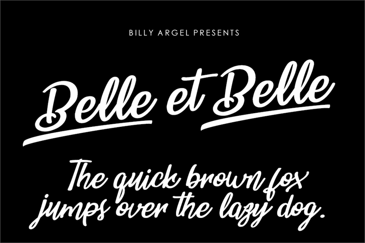 Belle et Belle Personal Use font插图