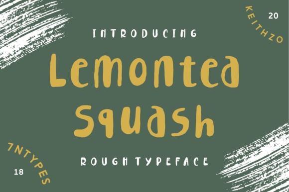 Lemontea Squash Font插图
