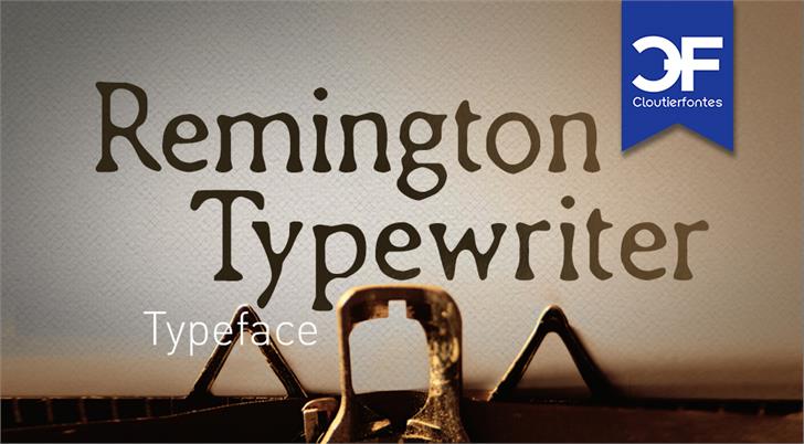 CF Remington Typewriter font插图