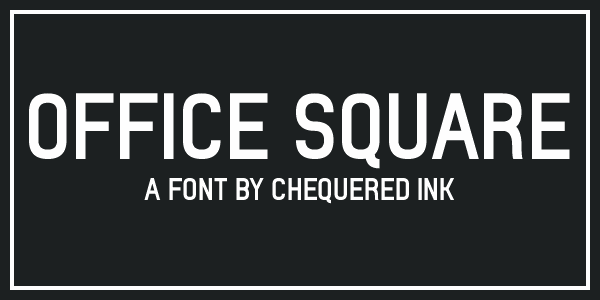 Office Square font插图