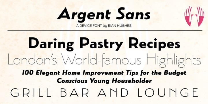 Argent Font Family插图5