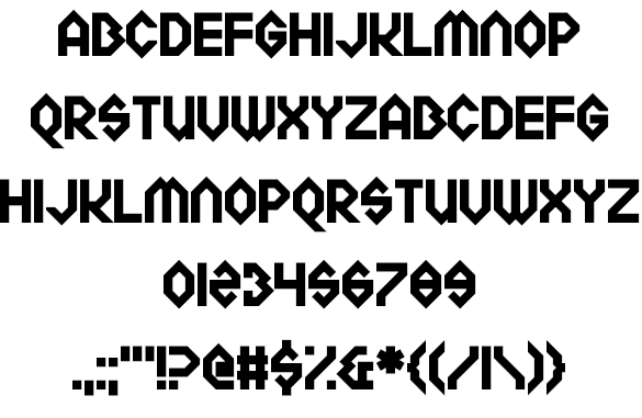 Meckablecka font插图1