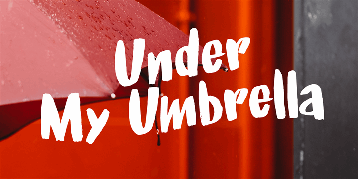 Under My Umbrella DEMO font插图