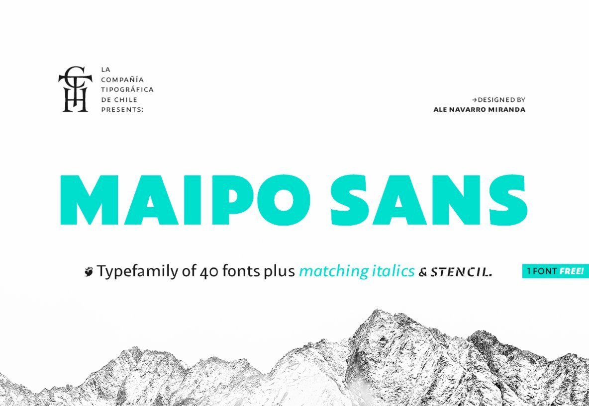 Maipo Sans Font Family插图