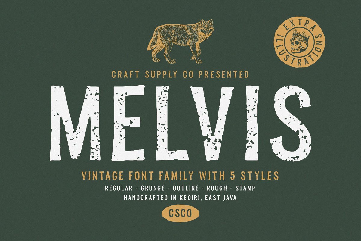 Melvis – Vintage Font插图