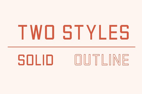 Factory Floor Font – Two Styles插图1