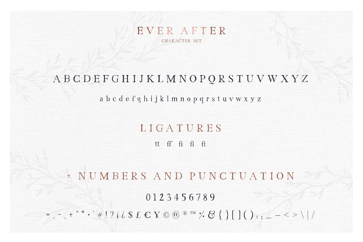 Happily ever after Font Duo + Extras插图3