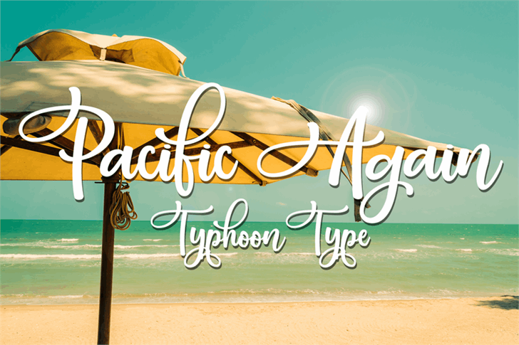 Pacific Again font插图