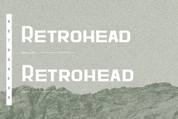 Retrohead Typeface Font插图1