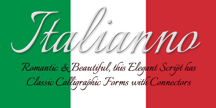 Italianno Font插图