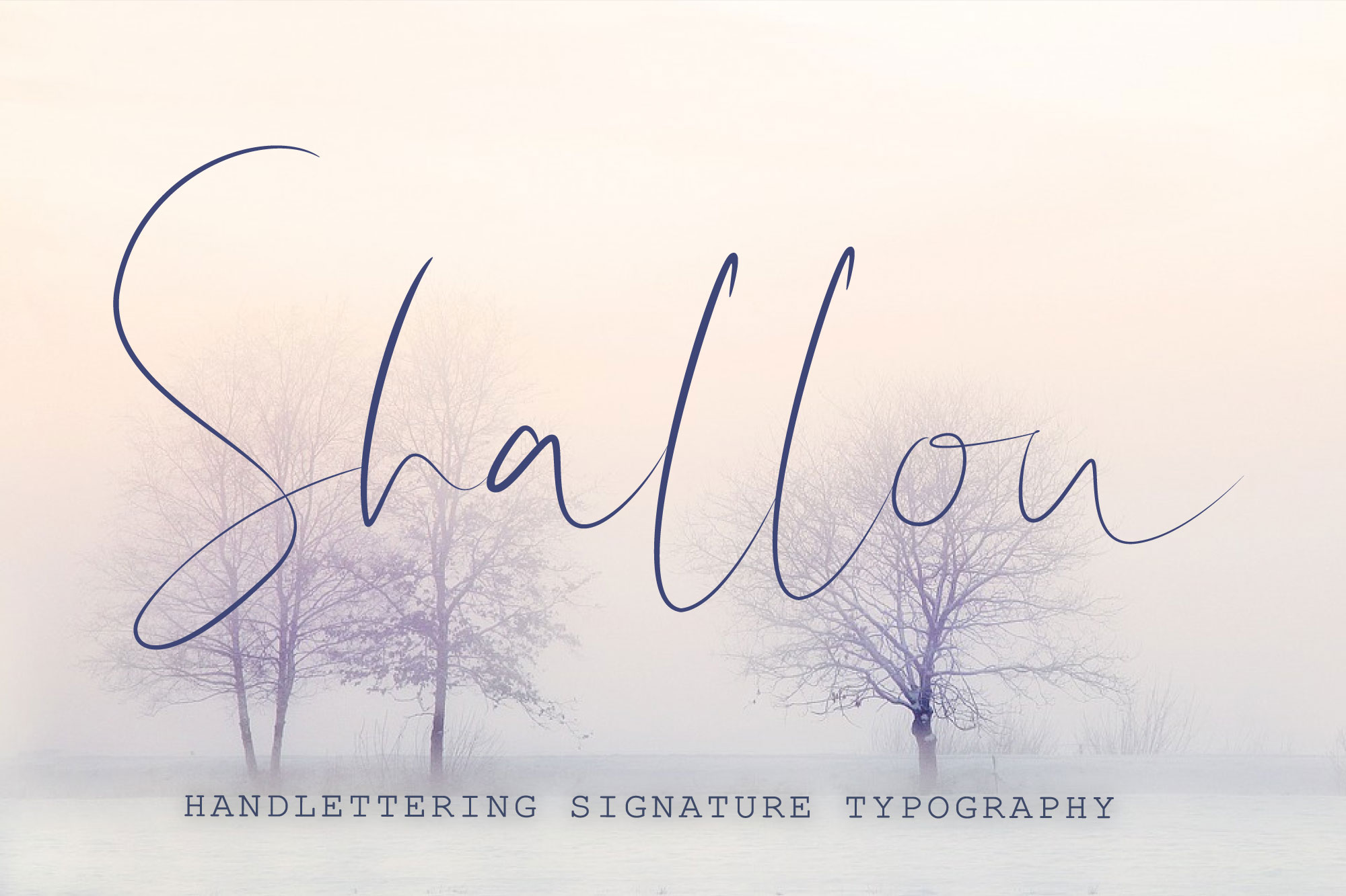 Shallou – Hand Lettering Font插图