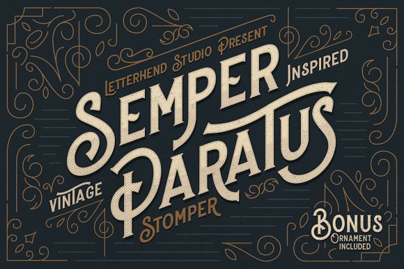 Stomper – A Vintage Display Font插图