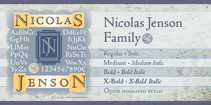 Nicolas Jenson SG Font Family插图2