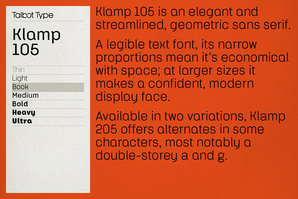 Klamp 105 Font Family插图2