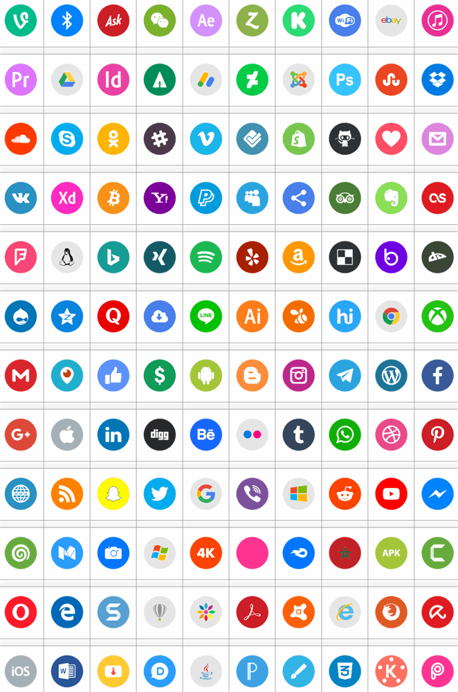 Icons Social Media 8 font插图