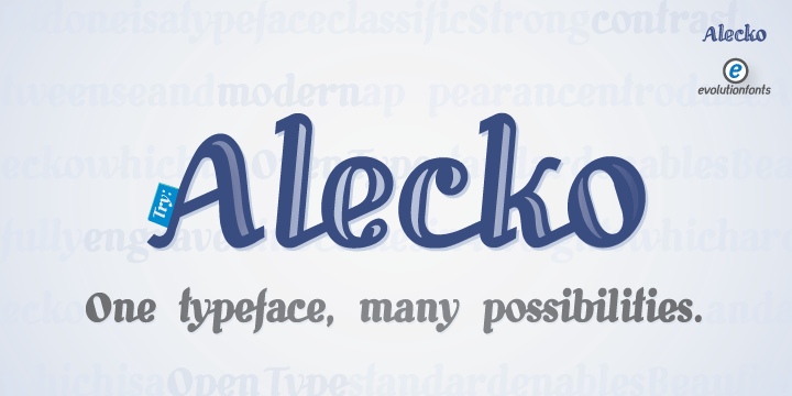 Alecko Font Family插图