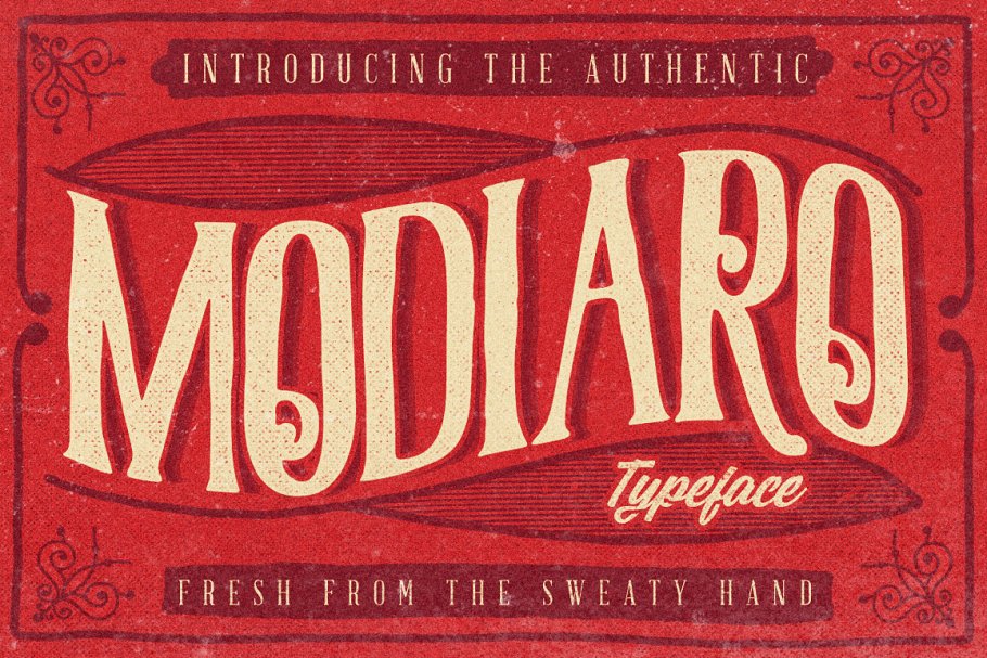 Modiaro vintage branding logo font插图