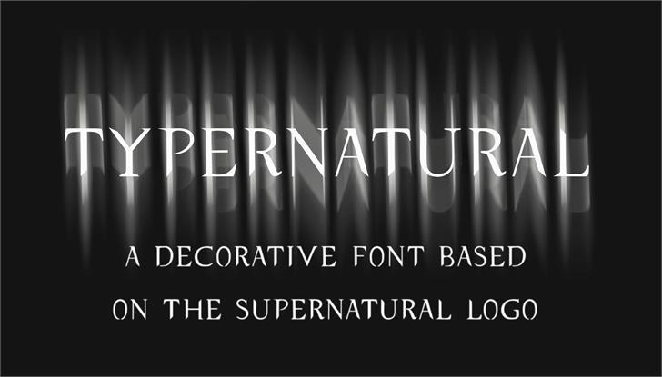 typernatural font插图