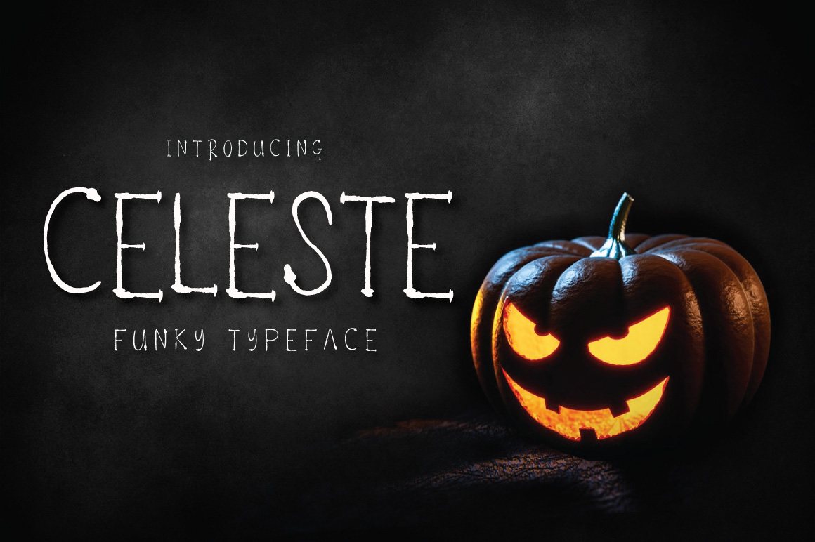 Celeste – Funky TypefaceRegular Font插图