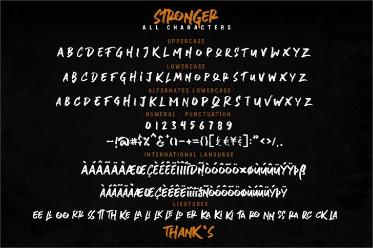 stronger font插图7