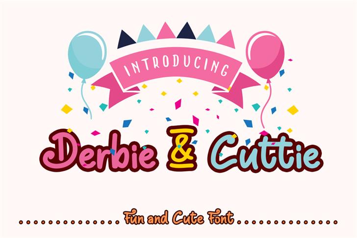 Derbie & Cuttie Demo font插图