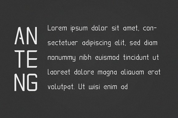 Anteng | Dual Width Font插图4