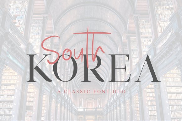 South Korea – Font Duo插图