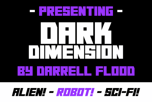 Dark Dimension font插图