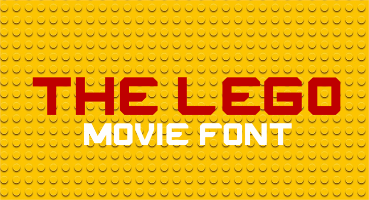 THE LEGO MOVIE font插图