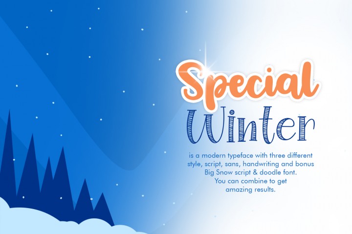 Special Winter Font Family插图1