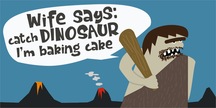 Dinosaur Cake DEMO font插图
