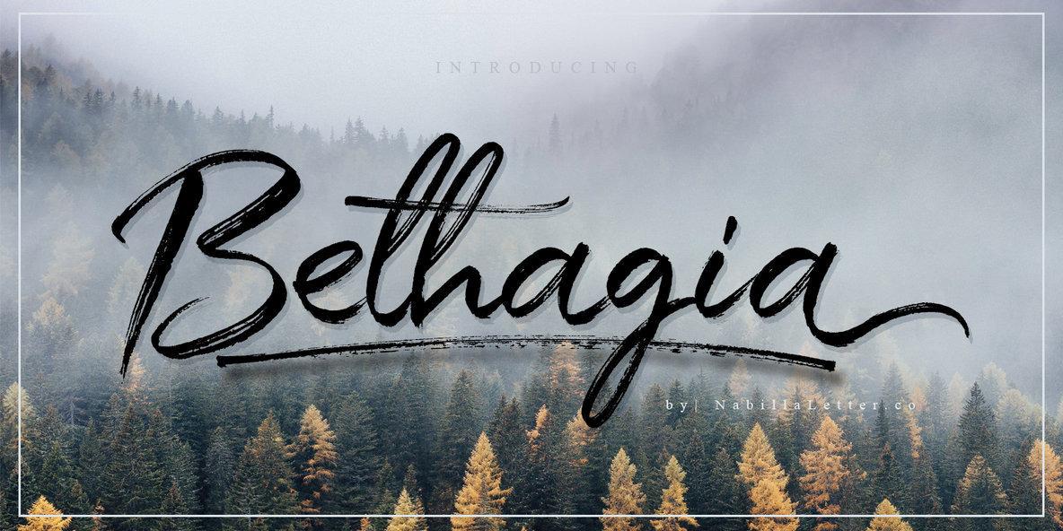 Bethagia Font Family插图