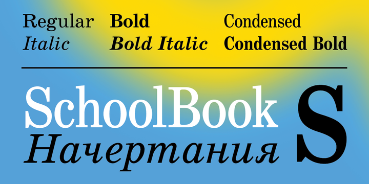 Schoolbook Font插图
