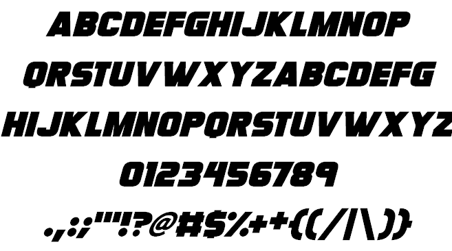 Megabomb font插图2