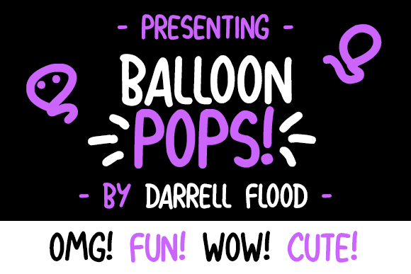 Balloon Pops font插图