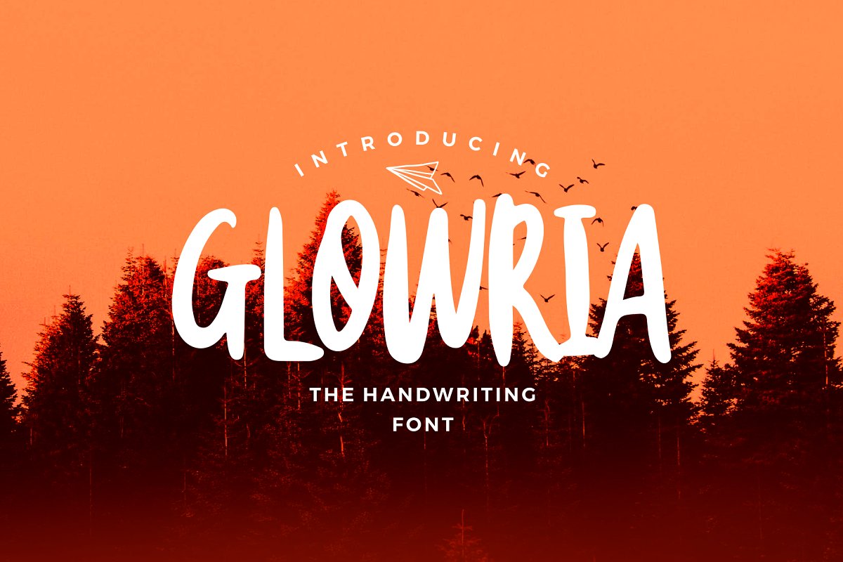 Glowria Font插图