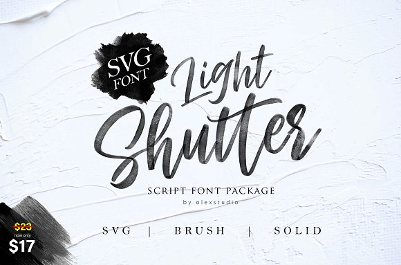 Light Shutter Font Family插图